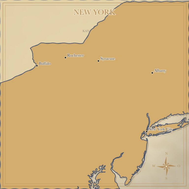 Landkarte New York