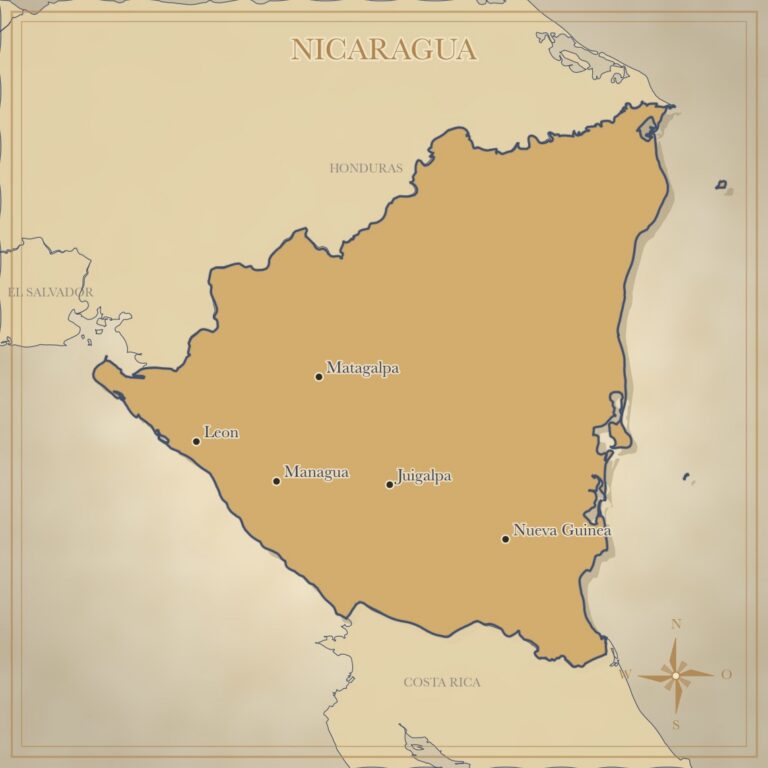 Landkarte Nicaragua