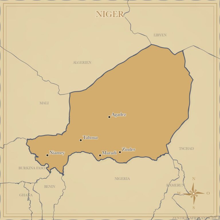 Landkarte Niger