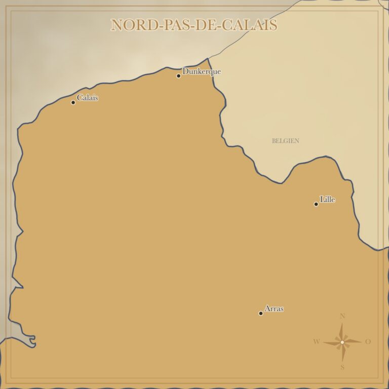 Landkarte Nord-Pas-de-Calais