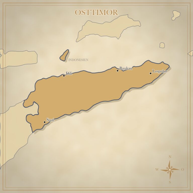 Landkarte Osttimor