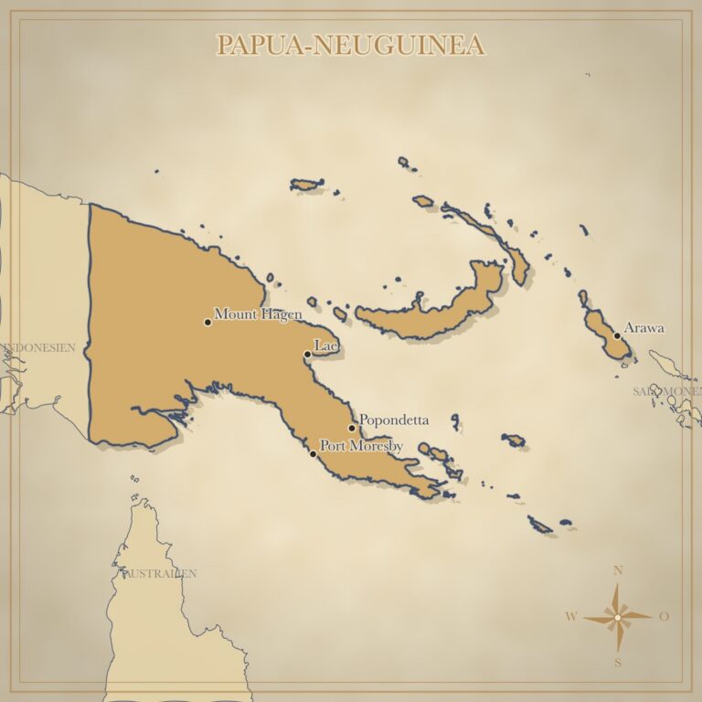 Landkarte Papua-Neuguinea
