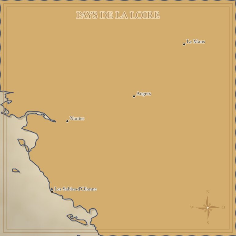 Landkarte Pays de la Loire