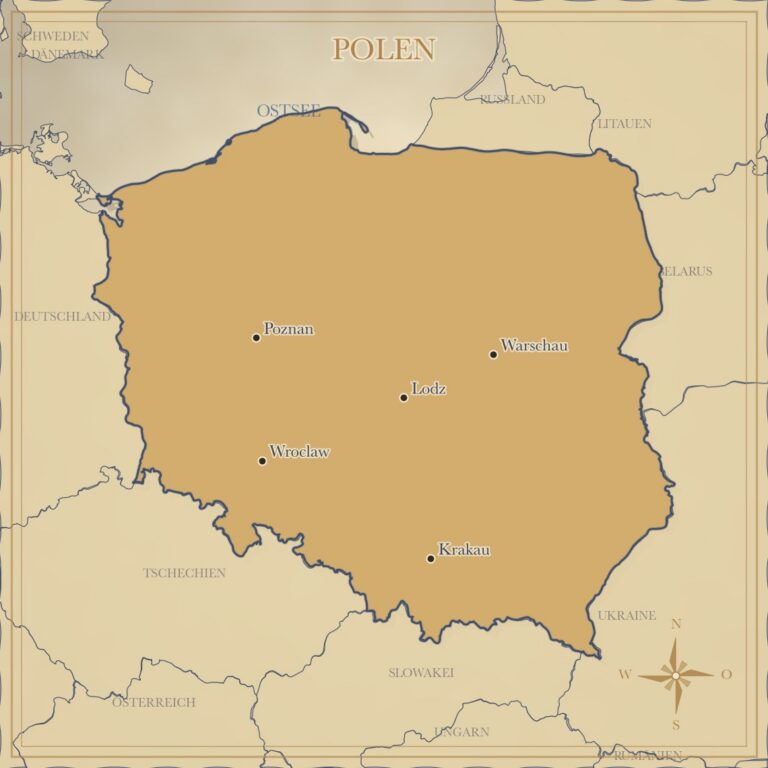 Landkarte Polen