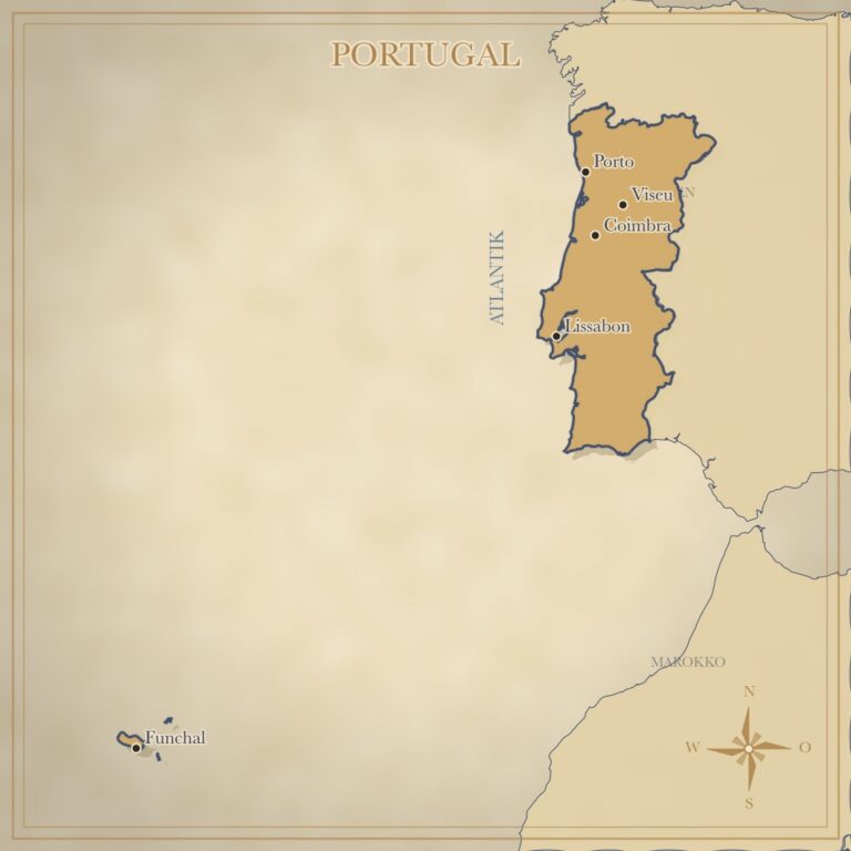Landkarte Portugal