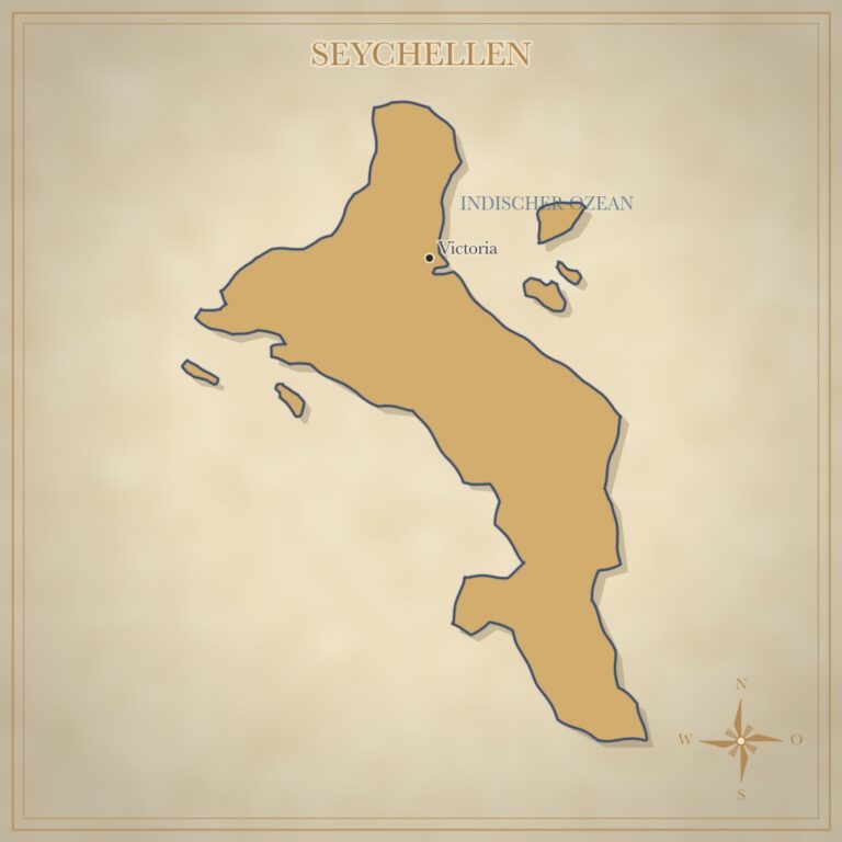 Landkarte Seychellen