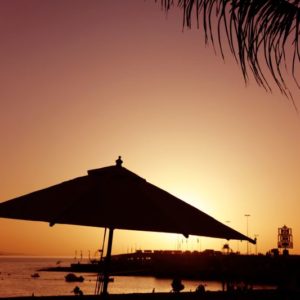 Sonnenuntergang Strand, Spanien