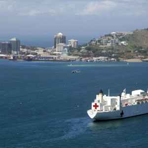 Hafen von Port Moresby in Papua-Neuguinea