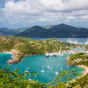Ausblick auf English Harbour und Nelson's Dockyard