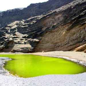Grüne Lagune, Lanzarote, Spanien