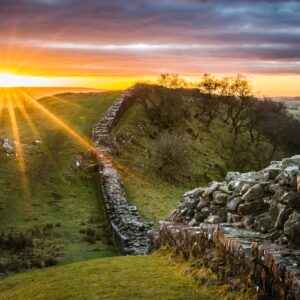 Hadrian's Wall in Northumberland