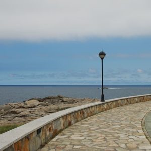 Promenade, Burela, Galicien
