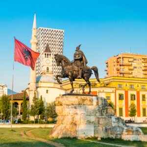 Skanderbeg-Platz in Albanien