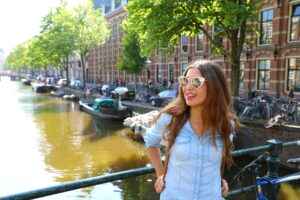 Tourist in Amsterdam