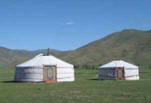 Zelte in der Natur, Mongolei