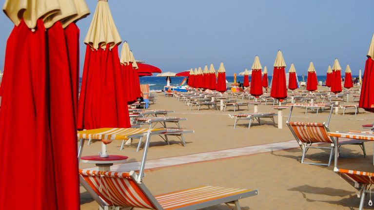Strand Rimini Italien