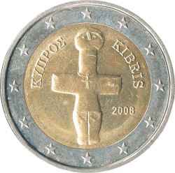 2-Euro-Münze aus Zypern